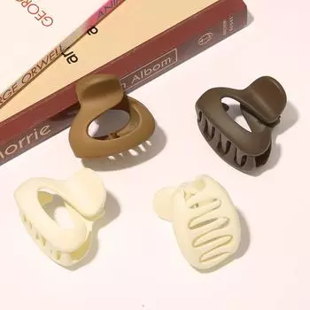 1 шт. акриловые матовые полые заколки для волос для женщин и девочек, заколки для макияжа, аксессуары для волос слоновая кость