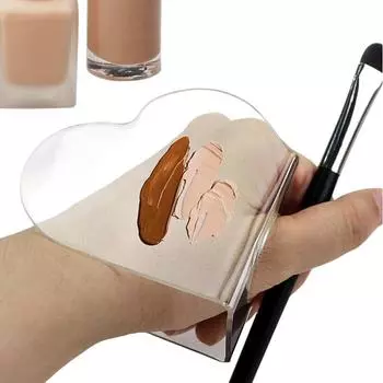 1 шт. акриловые палитры для макияжа, поднос для смешивания, прозрачные ручные палитры с сердечками для косметики и дизайна ногтей onesize