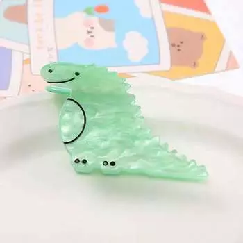 1 шт. акриловый аксессуар для волос заколка-краб динозавр милая кошка имитация ацетатной заколки для волос простая заколка-акула для затылка
