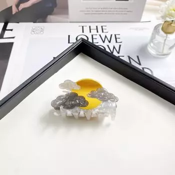 1 шт. Акриловый мультяшный зажим-краб, зажим с морским животным, милый маленький монстр, затылок, растрепанные волосы, зажим-акула