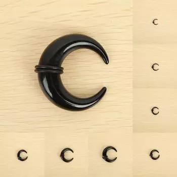 1 шт. акриловый полумесяц, конус, телесный туннель, растягиватель для ушей, расширитель Buffalo 4mm