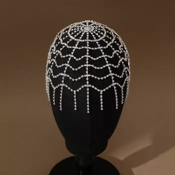 1 шт., экзотический стиль, цепочка на лоб, многослойный головной убор со стразами, женские аксессуары для волос