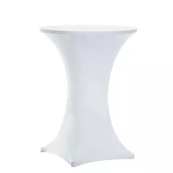 1 шт. эластичная круглая скатерть для коктейльного стола, чехол для скатерти из спандекса, бар, отель, вечеринка, свадьба, эластичная скатерть, украшение 60x110cm чёрный