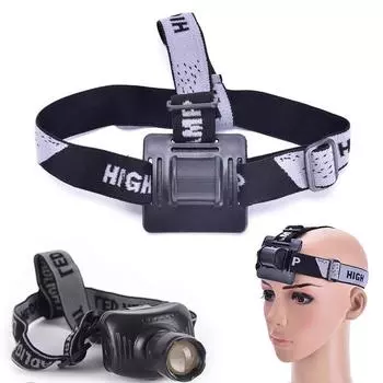 1 шт. эластичная повязка на голову, крепление на шлем, ремешок на голову для велосипедного фонаря, налобный фонарь