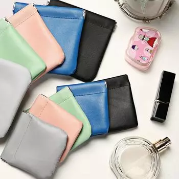 1 шт. эластичная простыня автоматическая закрывающаяся сумка для хранения из ПУ для женщин кошелек портативный помада косметика смена наушников дата-кабель органайзер