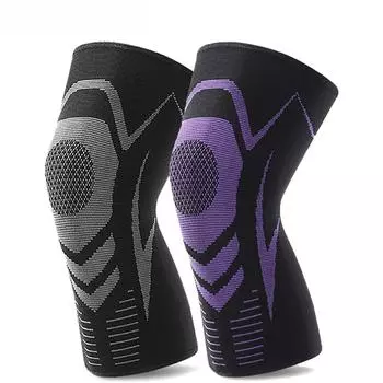 1 шт. эластичные трикотажные наколенники нейлоновые спортивные наколенники для фитнеса фитнес-снаряжение поддержка коленной чашечки для бега, баскетбола, волейбола M