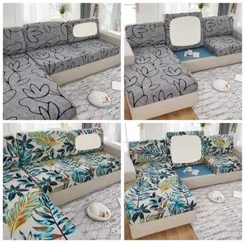 1 шт. эластичный геометрический чехол для сиденья дивана, эластичный плотный чехол для дивана в гостиной, шезлонга, углового дивана 1pc back cushion