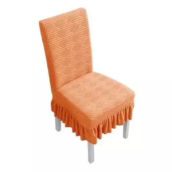 1 шт. эластичный мягкий антигрязный чехол для сиденья для столовой, гостиной, украшения, юбки, чехлы для стульев