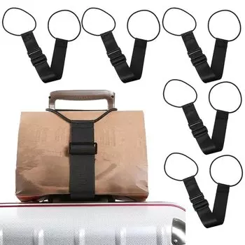 1 шт. эластичный регулируемый ремень для багажа, универсальный многоразовый ремень для путешествий, простые аксессуары для чемоданов, веревка для крепления сумок для ручной клади
