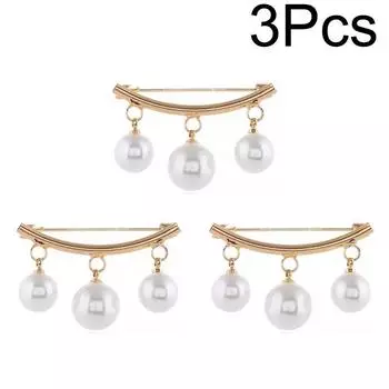 1 шт. элегантная мода своими руками жемчуг женская брошь булавки зажим для одежды платье пряжка фиксированные ремни ювелирные изделия 3pc