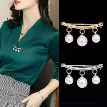 1 шт. элегантная мода своими руками жемчуг женская брошь булавки зажим для одежды платье пряжка фиксированные ремни ювелирные изделия