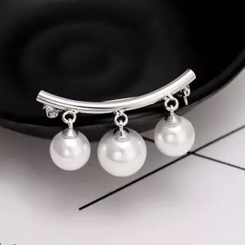 1 шт. элегантная мода своими руками жемчуг женская брошь булавки зажим для одежды платье пряжка фиксированные ремни ювелирные изделия 1pc