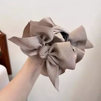 1 шт. элегантная модная универсальная черная заколка для волос из атласа с бантом в корейском стиле, темпераментная заколка для женщин, аксессуар для волос на затылок