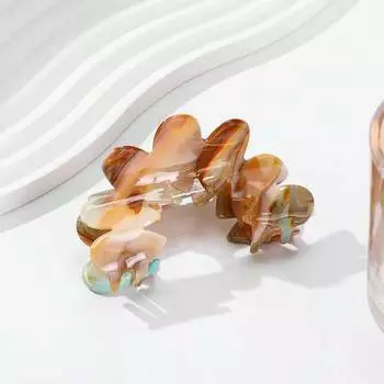 1 шт. элегантная заколка для волос из ацетата, изысканная и легкая текстура, заколка-акула, аксессуар для волос на затылок