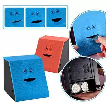 1 шт. электрическая индукция может хранить и извлекать мультяшную игрушку-копилку для лица
