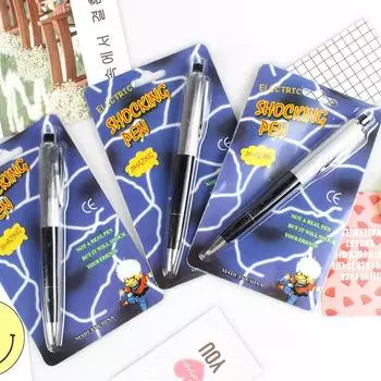 1 шт. электрическая шоковая ручка игрушка шутка смешной розыгрыш трюк новинка друзья подарок на Хэллоуин 1 апреля шутка друзья шоковая ручка