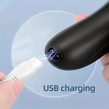 1 шт., электрическое средство для удаления мозолей на ногах, портативная перезаряжаемая пилочка для ног, инструменты для педикюра с шлифовальной машинкой для ног чёрный