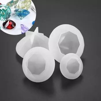 1 шт. алмазные формы для эпоксидной смолы, смешанные размеры, силиконовые формы для литья УФ-смолы для изготовления ювелирных изделий своими руками, фурнитура, аксессуары