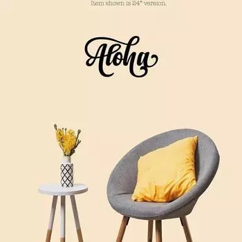 1 шт. Алоха металлический домашний знак настенный декор декоративный акцент металлический художественный настенный знак домашний декор настенный декор металлическое настенное украшение чёрный