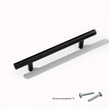 1 шт. Алюминиевый сплав, черные ручки для шкафа, сплошные ручки для кухонных шкафов, ручки для ящиков, мебельная фурнитура чёрный