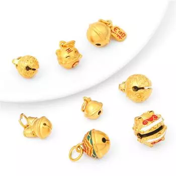 1 шт., эмалированный цвет, песочный, золотой, медный, позолоченный кулон для DIY, ожерелье, браслет, серьги, изготовление ювелирных изделий, аксессуары для рукоделия 9mm золотой