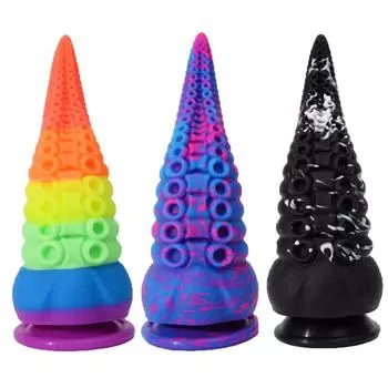 1 шт. Анальные дилдо в виде осьминога для женщин и мужчин, силиконовая анальная пробка, массаж простаты, анальная пробка, секс-игрушки 1pcs