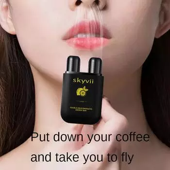 1 шт., энергетический батончик с двойным отверстием, освежающая назальная аспирация, освежающий стик с двумя отверстиями, средство против переутомления во время сна и вождения для водителей, Lemon