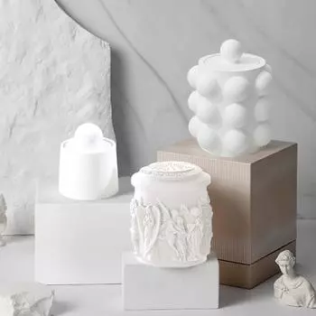 1 шт. Ангел Купидон банка для хранения форма хрустальный шар основа для свечи банка силиконовая форма DIY мини ароматерапия коробка для хранения