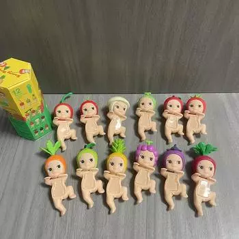 1 шт. Ангел Животное Мини Фигурка Фруктовая серия Модная Слепая Коробка Домашний Мобильный Телефон Компьютер Украшения Для Фанатов Подарок На День Рождения