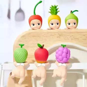 1 шт. Ангел Животное Мини Фигурка Фруктовая серия Модная Слепая Коробка Домашний Мобильный Телефон Компьютер Украшения Для Фанатов Подарок На День Рождения one size