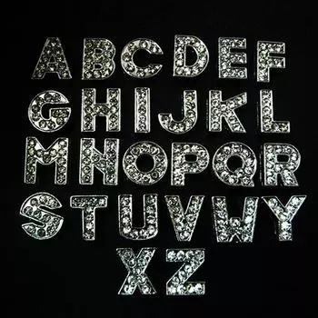 1 шт. английская буква комбинация стразы DIY пряжка для обуви сандалии украшения шарм аксессуары сплав популярный