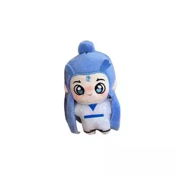 1 шт. аниме-фигурка игрушка Ne Zha 2 Demon Nezha Aobing Master Devil мягкая 10 см плюшевая кукла одежда сумка кулон брелок детский подарок