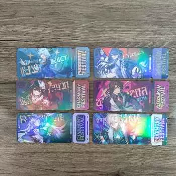 1 шт., аниме Honkai Star Rail, лазерная ломо-карта, открытка, игрушка, бумажное изображение, коллекция изображений, карты, подарок на день рождения A1