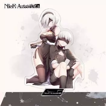 1 шт. аниме-игра NieR: Автоматы, акриловая подставка, модель, пластина 2B YoRHa, модные фигурки, стоящая вывеска, брелок, игрушка для 1