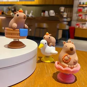 1 шт. аниме личность капибара украшение интерьера автомобиля тренд капибара утка авто центральная консоль украшения для автомобильных аксессуаров