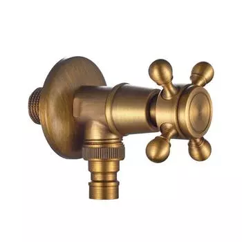 1 шт. античный черный латунный кран для стиральной машины, кран для ванной комнаты, угловой кран для сада, балкона, резьба G1/2 , настенное крепление