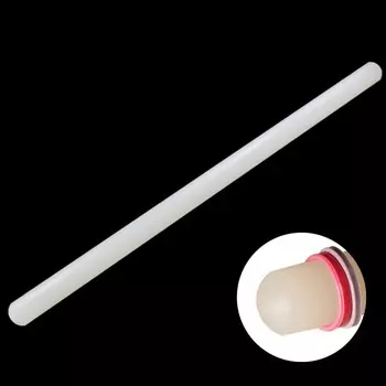 1 шт. антипригарный инструмент для украшения сахарного торта подарок пластиковая белая скалка PP палочка 50cm белый