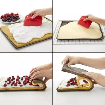 1 шт. антипригарный силиконовый коврик для выпечки, коврик для рулета для торта, коврик для выпечки макарон, коврик для духовки, инструменты для выпечки, кухонные аксессуары коричневый