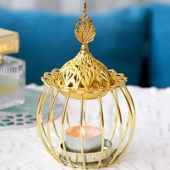 1 шт. ароматерапевтическая лампа из нежного сандалового дерева в форме великолепной птичьей клетки, лечебная, эфирная, для лечения болезней, курильница для дома