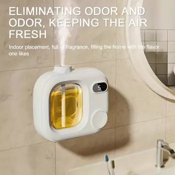 1 шт. Ароматерапевтический аппарат, Автоматический парфюмерный аппарат, Освежитель воздуха для увлажнителя, Долговечный воздух в помещении, Дезодорант для туалета, Бытовые принадлежности белый