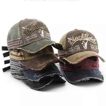 1 шт., аутентичная винтажная бейсболка из потертого хлопкового денима, классический стиль дальнобойщика, регулируемая спинка, фитинг унисекс хаки