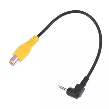 1 шт. AV Видеокабель Адаптер 2,5 мм AV разъем Штекер к RCA гнездо Адаптерный кабель для GPS и камеры заднего вида Кабель-конвертер