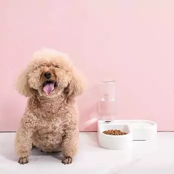 1 шт. Автоматическая двойная миска в форме сердца с функцией пополнения, экономит место и уменьшает опрокидывание, миска для мокрого рта кошки, миска для корма для домашних животных, миска для собак белый