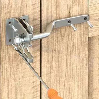 1 шт. Автоматический дверной замок из углеродистой стали, дверной замок с винтовым замком, световой замок для открывания двери, для дома и улицы, для ограждения