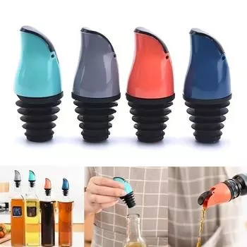 1 шт. Автоматический индукционный носик для бутылок, кухонная утварь, пробка для бутылок с маслом, крышка для бутылок с вином, диспенсер, бармен, кухонный аксессуар. 1pc синий