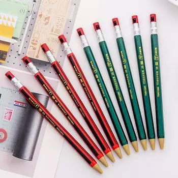 1 шт., автоматический карандаш из искусственного дерева, удобные письменные принадлежности, школьные принадлежности