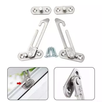 1 шт. Автоматический ограничитель, открывающийся на 65 градусов. Автоматический ограничитель створки. Left