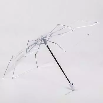 1 шт. автоматический прозрачный складной зонт легко носить с собой ветрозащитный зонт от дождя женская мода