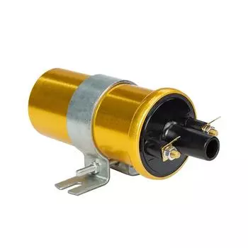 1 шт. автомобиль 12 В высокопроизводительная стандартная спортивная катушка зажигания на конденсаторной основе с системой зажигания без балласта универсальная золотой