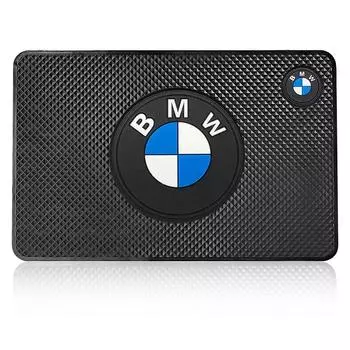 1 шт. Автомобильная эмблема Противоскользящий коврик Держатель для телефона Противоскользящий коврик Автостайлинг Для BMW M Performance M3 M5 M6 F01 F20 F10 F13 F15 F16 F30 чёрный